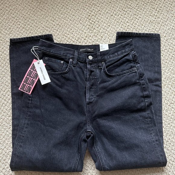 Denim Forum The Dillon Black High Rise Jeans Size 28 - Picture 5 of 6
